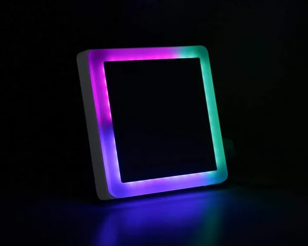 (12+4_16_Watt_LED_Side_PGB_(4W)_and_White_(12W)_Square_Surface_Panel_Light_Ceiling_3D_Effect_Lighting_(Double_Color)_Set_of_1_Piece