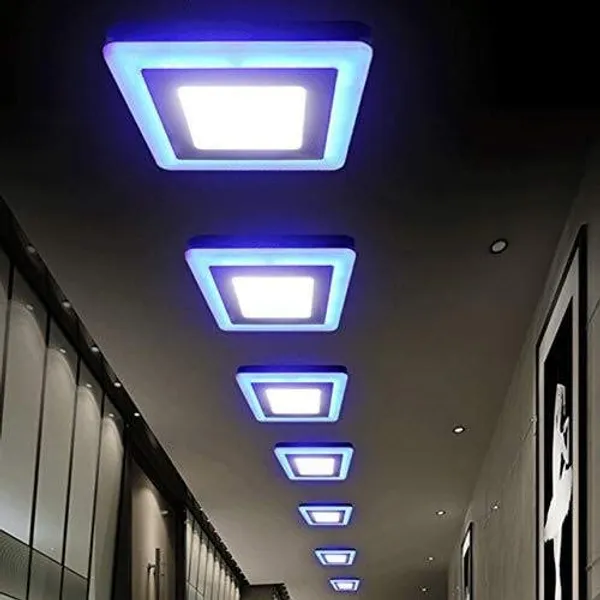 (12+4_16_Watt_LED_Side_Blue_(4W)_and_White_(12W)_Round_Surface_Panel_Light_Ceiling_3D_Effect_Lighting_(Double_Color)_Set_of_1_Piece