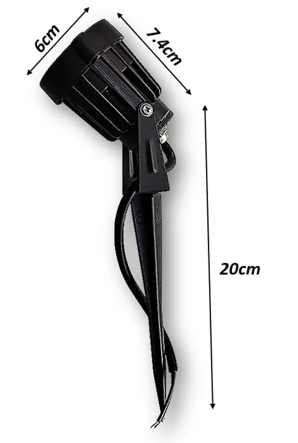 _5W_/_6W_LED_Outdoor_Garden_Spot_and_Spike_Waterproof_IP65_Light,_Aluminium_Body_(Driver_in_Built)_(Warm_White_(3000k))