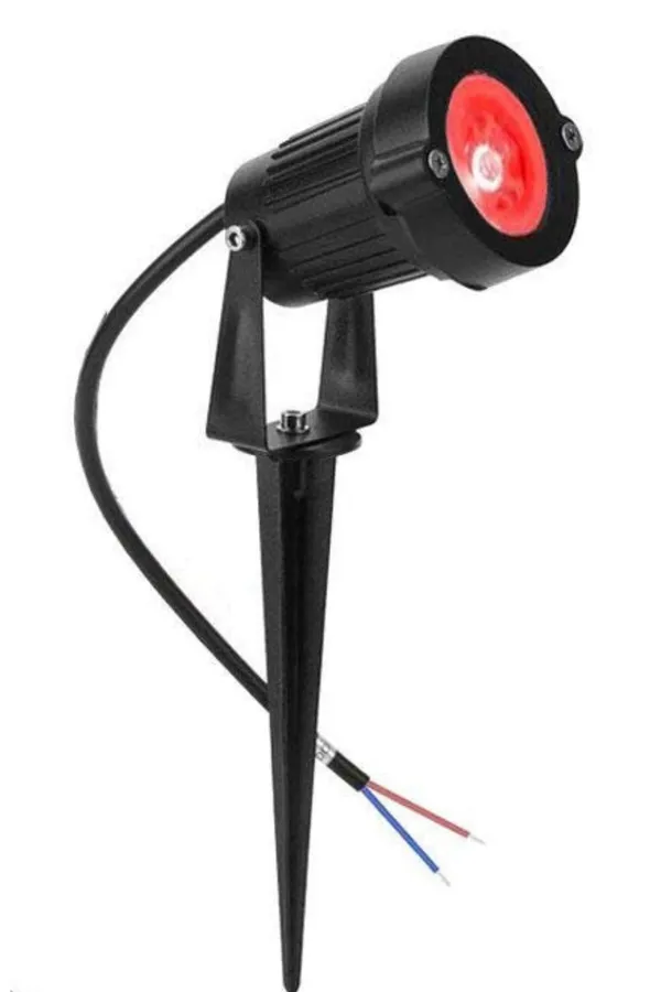 _5W_/_6W_LED_Outdoor_Garden_Spot_and_Spike_Waterproof_IP65_Light,_Aluminium_Body_(Driver_in_Built)_(Red)