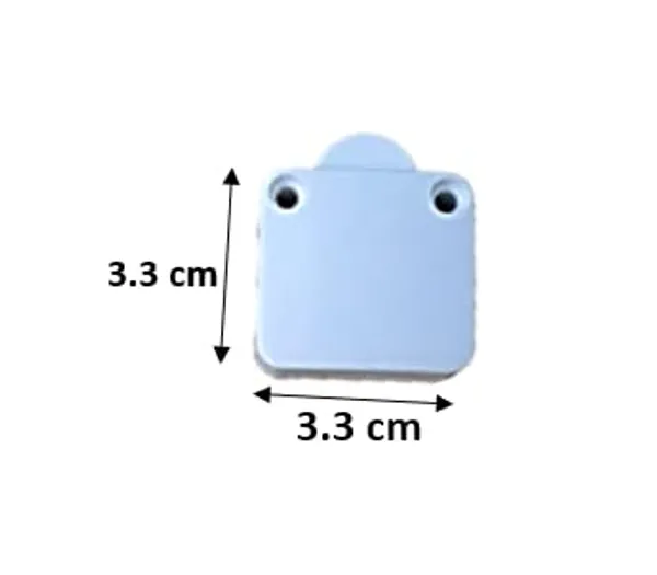 White_Push_Button_Wood_Mech_Wardrobe_ON/Off_Cabinet_Door_Light_Control_Switch_Cabinet_Door_Switch_(Pack_of_4)