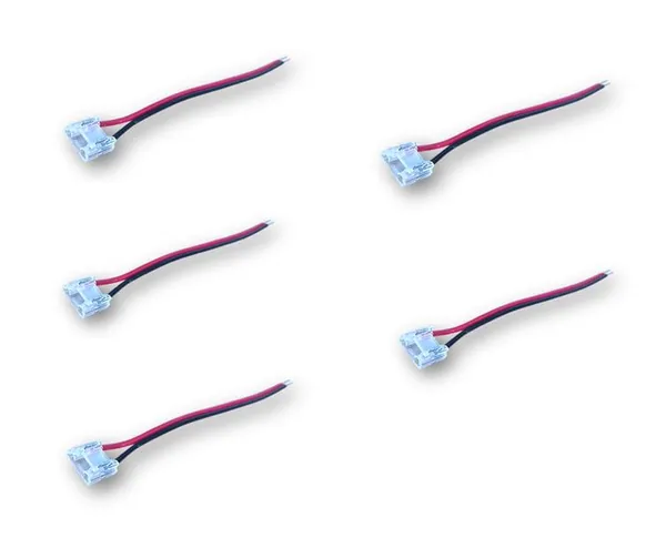 5_pcs_Wire_Strip_Jointer_Professional_10mm_Transparent_2_pin_LED_Strip_Jointer