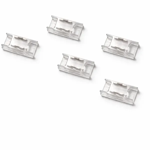 5_pcs_Strip_Jointer_Professional_5mm_Transparent_I_Shaped_2_pin_LED_Strip_Jointer