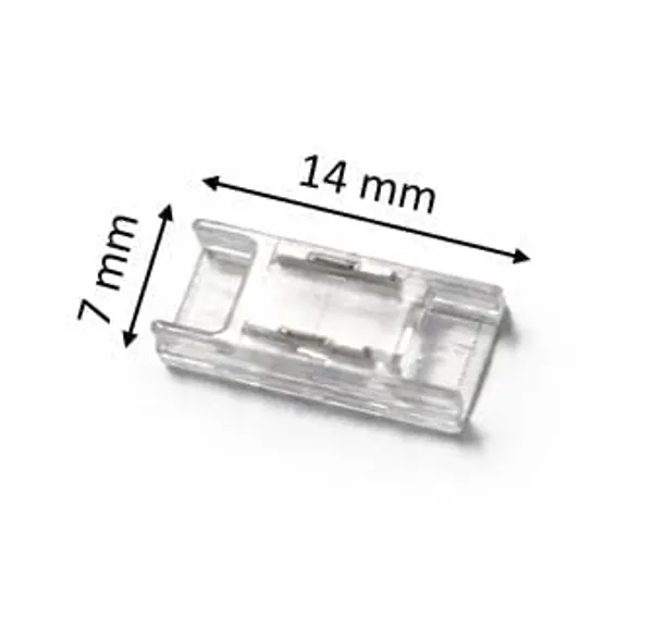 5_pcs_Strip_Jointer_Professional_5mm_Transparent_I_Shaped_2_pin_LED_Strip_Jointer