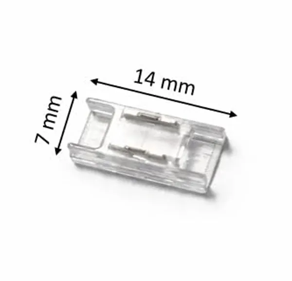 5_pcs_Strip_Jointer_Professional_5mm_Transparent_I_Shaped_2_pin_LED_Strip_Jointer