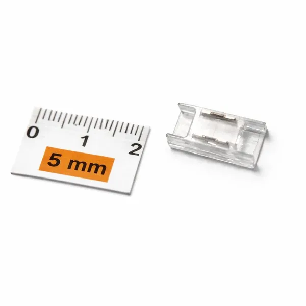 5_pcs_Strip_Jointer_Professional_5mm_Transparent_I_Shaped_2_pin_LED_Strip_Jointer