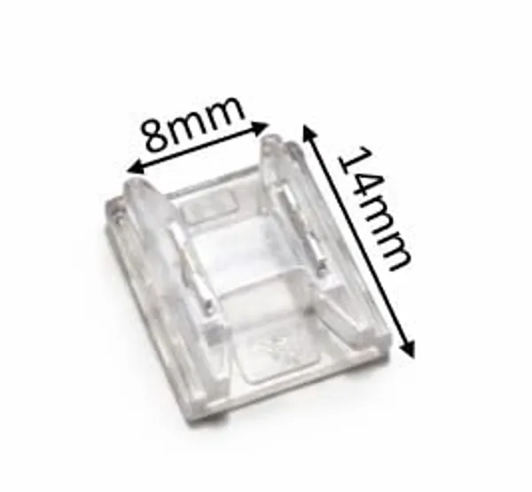 8mm_Strip_I_Jointer_Professional_8mm_Transparent_2_pin_LED_(Pack_of_5)