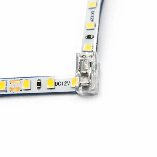 5_pcs_Strip_Jointer_Professional_5mm_Transparent_L_Shaped_2_pin_LED_Strip_Jointer