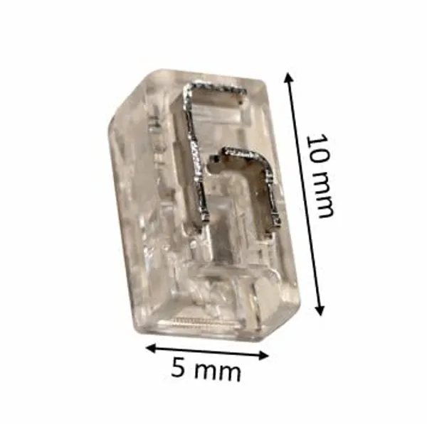 5_pcs_Strip_Jointer_Professional_5mm_Transparent_L_Shaped_2_pin_LED_Strip_Jointer
