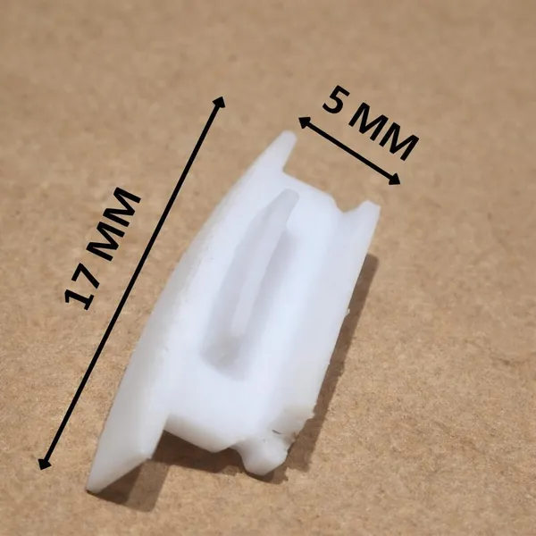 17mm_Profile_End_Cap_|_Aluminum_Profile_End_Cover_|_Durable_White_Plastic_Cap_(Pack_of_100)