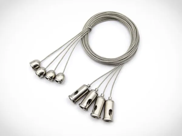 _2_Meter_Stainless_Steel_Wire_Hanging_Kit_–_4_Wire_Heavy_Duty_Steel_Cable_with_End_Fittings_for_Curtain,_Photo_Frame,_Plant_&_Hanging_Light