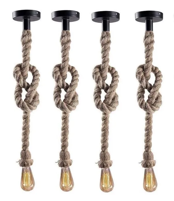 _Rustic_Nautical_Rope_Knot_Ceiling_Light,_with_Bulb,_Industrial_Coastal_Rope_Light_for_Kitchen,_Dining_Room,_Bar,_Cafe_(Pack_of_4)