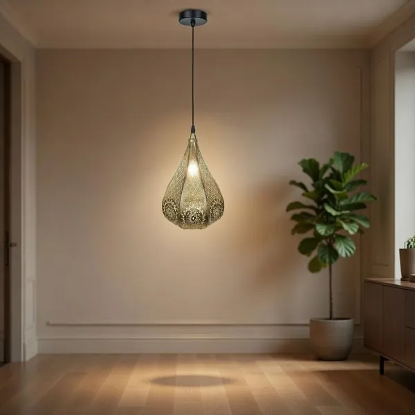 _Metal_Hanging_Pendant_Light,_Golden_Antique_Finish