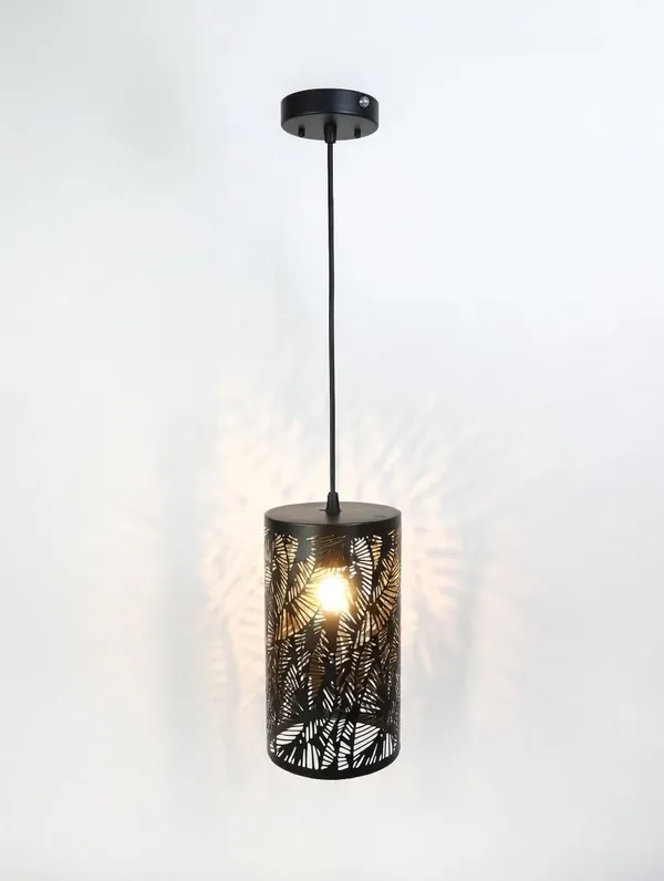 Cylindrical_Black_Pendant_Ceiling_Light_3IN1_|_Adjustable_1_Meter_Cord_with_E27_Holder_and_Bulb_for_Living_Room