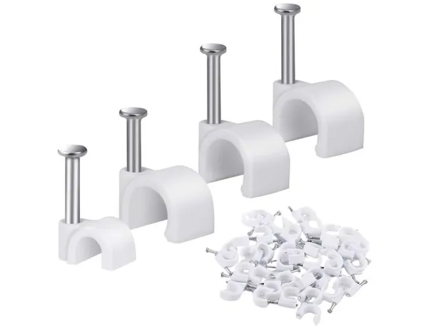 25mm_White_Cable_Clips_with_Steel_Nail_–_Pack_of_50_|_Plastic_Wire_And_Pipe_Clips_for_Wall