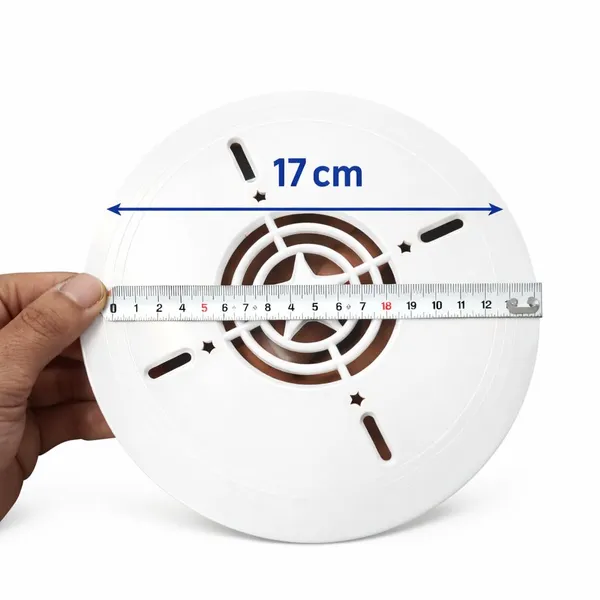 _17_CM_Round_Ceiling_Mounting_Plate_|_White_ABS_Base,_Ceiling_Light_&_Fan_|_Pack_of_10