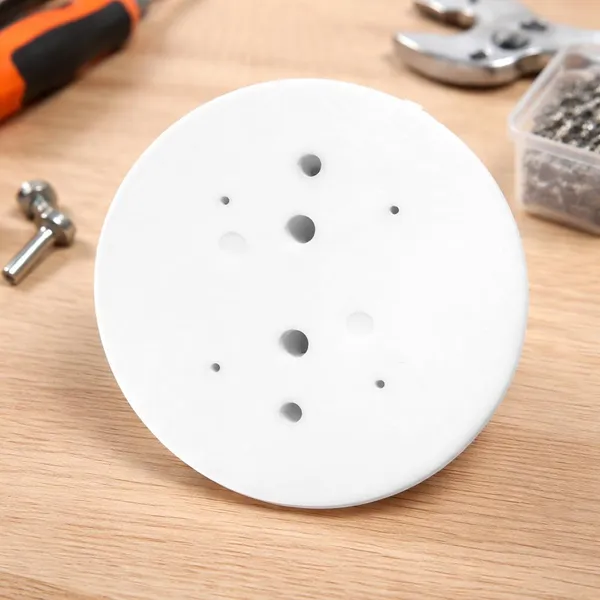 _8.7_CM_Round_Ceiling_Mounting_Plate_|_White_ABS_Base,_Ceiling_Light_&_Fan_|_Pack_of_10