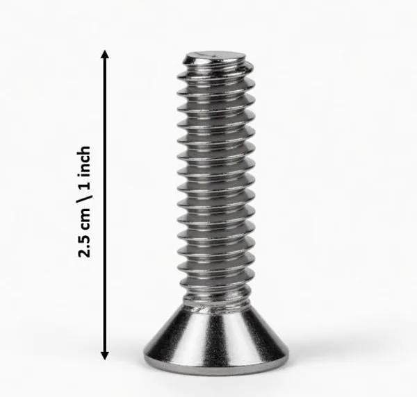 _Gromex_Brass_Machine_Screws_for_Electrical_Fittings_and_Hardware,_Slotted_Head,_Silver_Finish_1_Inch_Pack_of_25