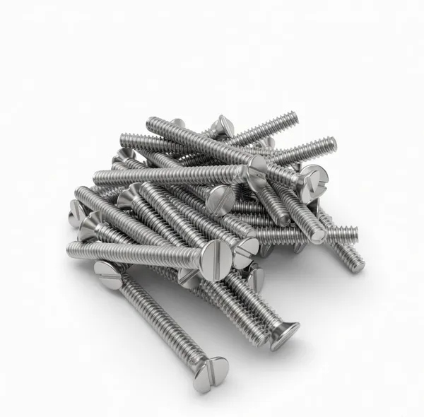 _Gromex_Brass_Machine_Screws_for_Electrical_Fittings_and_Hardware,_Slotted_Head,_Silver_Finish_2_Inch_Pack_of_25