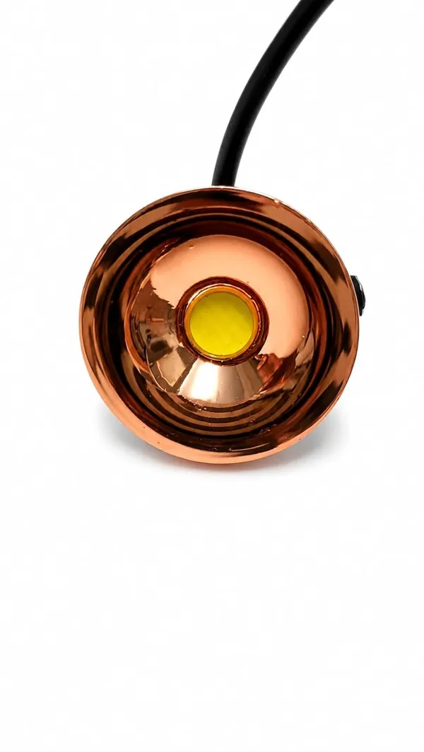 3w_WattCurve_Button_Black_Rose_Copper_Finish_LED_Spot_Light_(Warm/Yellow/3000k)_-_Pack_of_4
