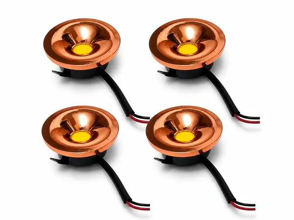 3w_WattCurve_Button_Black_Rose_Copper_Finish_LED_Spot_Light_(Warm/Yellow/3000k)_-_Pack_of_4