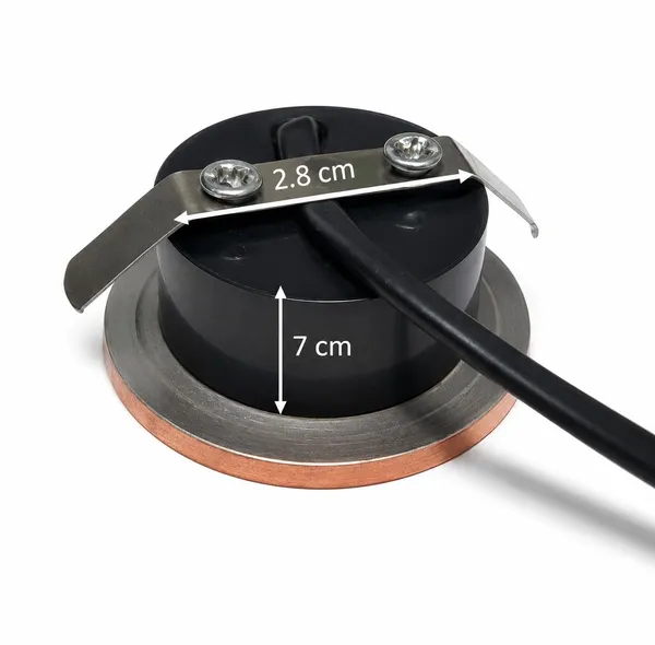 3w_WattCurve_Button_Black_Rose_Copper_Finish_LED_Spot_Light_(Warm/Yellow/3000k)_-_Pack_of_4