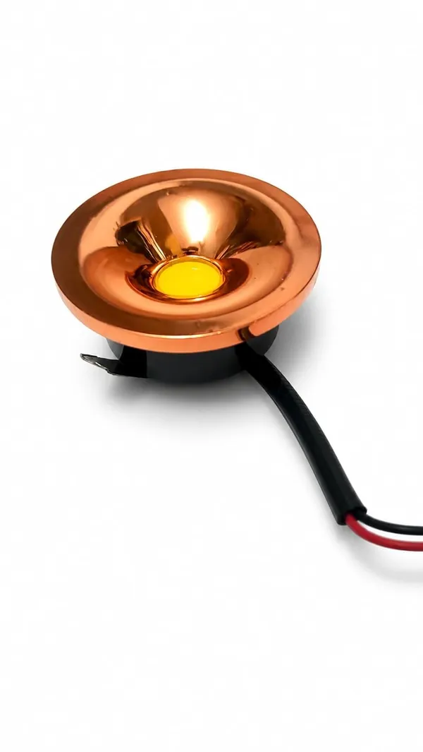 3w_WattCurve_Button_Black_Rose_Copper_Finish_LED_Spot_Light_(Warm/Yellow/3000k)_-_Pack_of_4