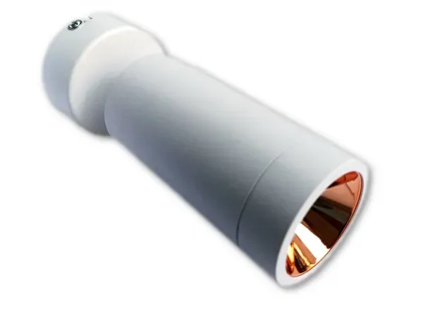 _12_Watts_Adjustable_Surface_Gold_Reflector_Wall_Mounted_Spotlight,_Focus_Light,_Warm_White_/_3000k_(White_Body)