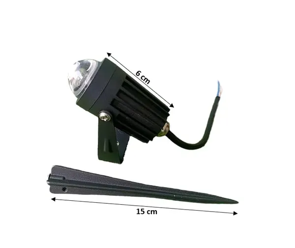 _3W_LED_Outdoor_Beam_Garden_Spot_and_Spike_Waterproof_IP65_Light,_Aluminium_Body_(Driver_in_Built)_(Warm_White_(3000k))