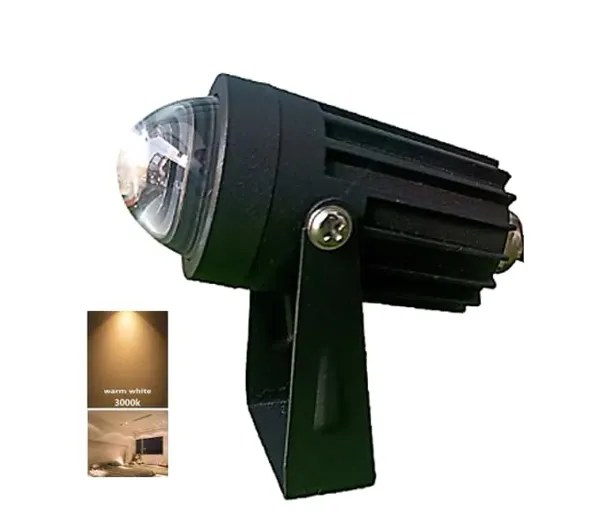 _3W_LED_Outdoor_Beam_Garden_Spot_and_Spike_Waterproof_IP65_Light,_Aluminium_Body_(Driver_in_Built)_(Warm_White_(3000k))