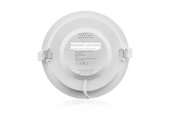 White_Radiant_Led_Pc_Panel_Ceiling_Light_18_Watt_Cutout_5_8_Inches_Cool_Round