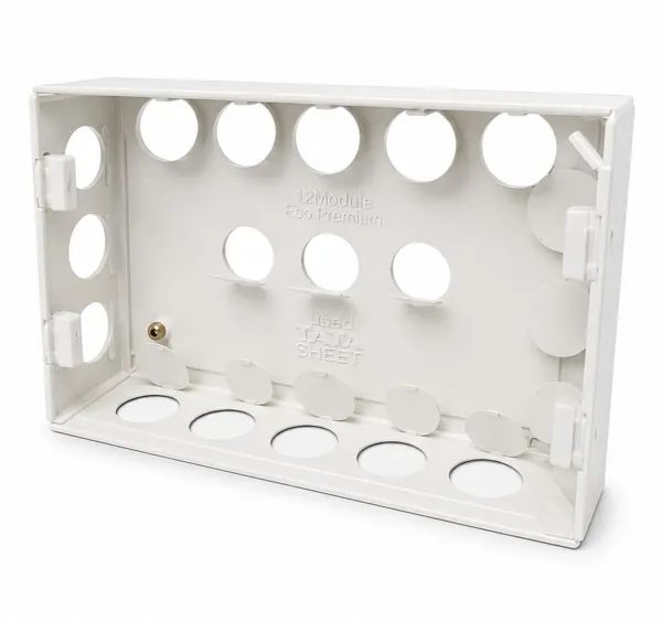 12_Module_Concealed_Electrical_Switch_Box_|_Premium_Tata_Sheet_PVC_Flush_Mount_Modular_Box_|_Heavy_Duty_Wall_Switch_Board_Box_for_Homes_&_Offices_|_White