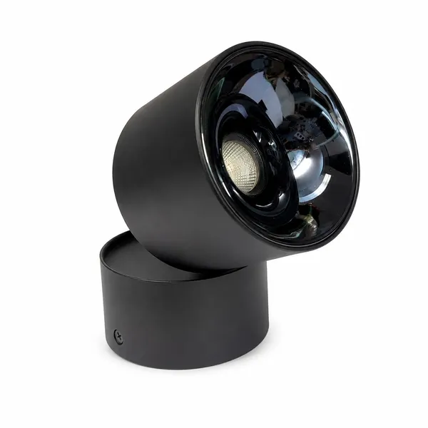 _18_Watt_Adustable_Amor_Cylinder_|_Black_Body,_Black_Reflector,_Color_Natural_White_4000k