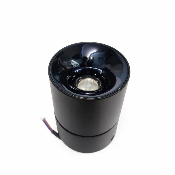 _18_Watt_Adustable_Amor_Cylinder_|_Black_Body,_Black_Reflector,_Color_Natural_White_4000k