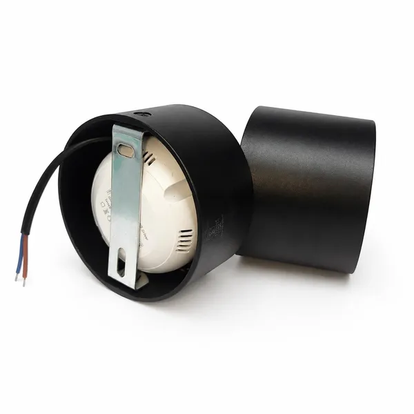 _18_Watt_Adustable_Amor_Cylinder_|_Black_Body,_Black_Reflector,_Color_Natural_White_4000k