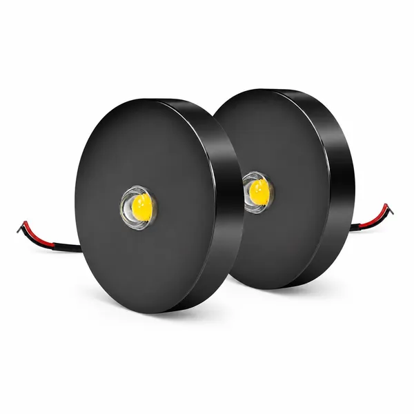 Surface_Mounted_Button_Lights_Gun_Black_Warm_White_3W_Pack_of_2