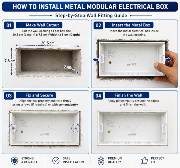 _6_Module_Eco_Premium_Mounting_Metal_Box,_White
