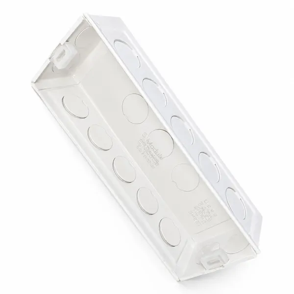 _6_Module_Eco_Premium_Mounting_Metal_Box,_White