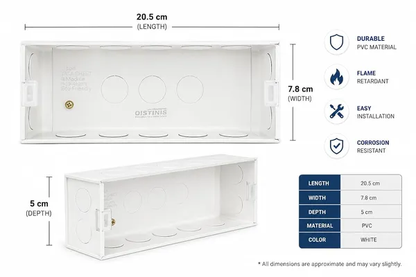 _6_Modular_Made_By_TATA_Sheet,_Electric_Metal_Box_White,Pack_of_4