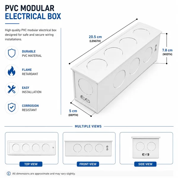 _6_Module_Eco_Premium_Metal_Box,_Pack_of_10