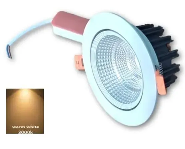 _COB_Down_Celing_Light_-_2_Years_Warranty_(Warm_White,_12_Watt)_(11_cm_x_11_cm_x_6_cm),_Cutout_3''
