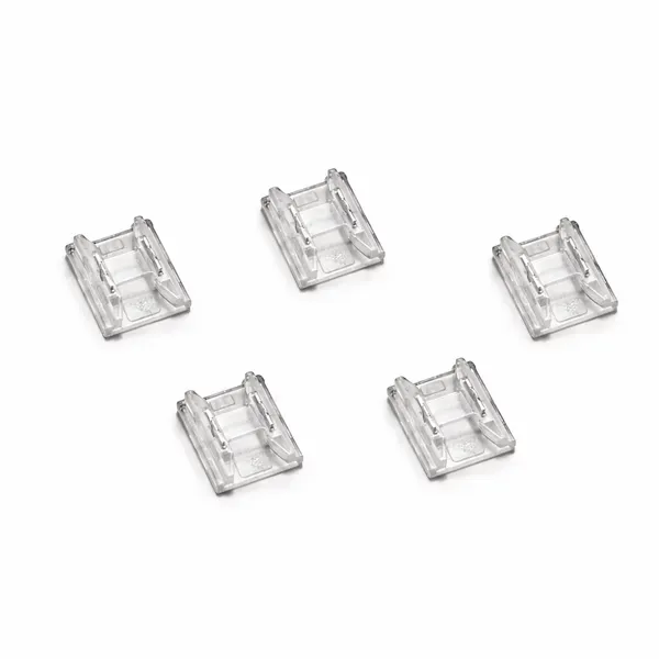 5_pcs_Strip_Jointer_Professional_10mm_Transparent_I_Shaped_2_pin_LED_Strip_Jointer