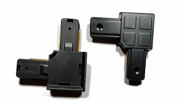 _Track/Trackline/Trackway_Connector/Jointer_for_LED_Track_Lights_Corner_Connector_for_2-Wire_Lighting_Track_Rail_(Black_Body,_Straight_Connector)