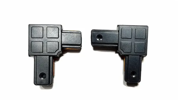 _Track/Trackline/Trackway_Connector/Jointer_for_LED_Track_Lights_Corner_Connector_for_2-Wire_Lighting_Track_Rail_(Black_Body,_Straight_Connector)