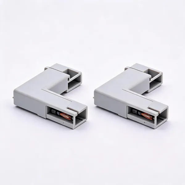 _Track/Trackline/Trackway_Connector/Jointer_for_LED_Track_Lights_Corner_Connector_for_2-Wire_Lighting_Track_Rail_(White_Body,_L_Shape_Connector)