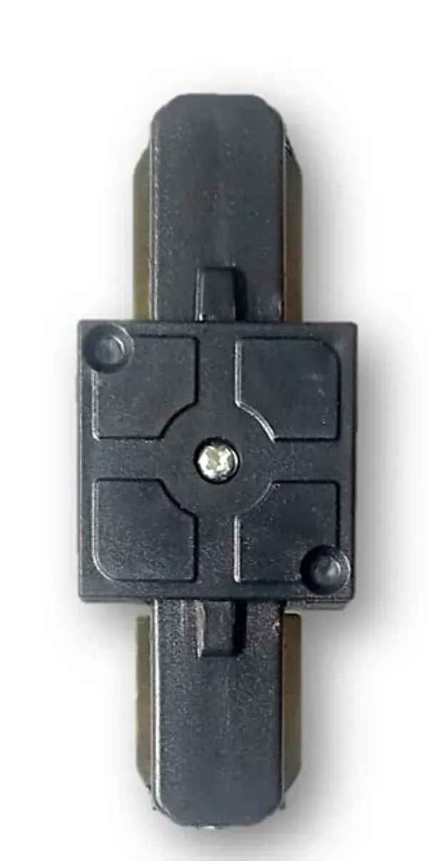_Track/Trackline/Trackway_Connector/Jointer_for_LED_Track_Lights_Corner_Connector_for_2-Wire_Lighting_Track_Rail_(Black_Body,_Straight_Connector)