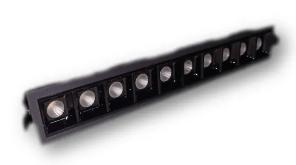 _2x10_Watt_10_Eye_Laser_Blade_Linear_Black_Body_Black_Reflector_Spotlight_for_Indoor_Lighting,_(28_cm_x_4.5_cm,_Aluminium_Body/Natural_White_Light)