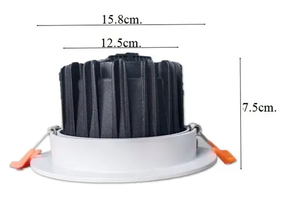_COB_Down_Celing_Light_-_2_Years_Warranty_(Natural_White,_36_Watt)_(16_cm_x_16_cm_x_7.5_cm),_Cutout_4.6''