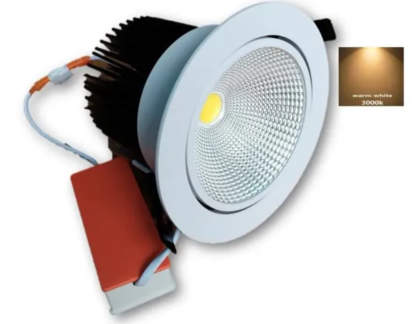 _COB_Down_Celing_Light_Movable_(Warm-3000k,_50_Watt)_(16_cm_x_16_cm_x_12.8_cm)_Cutout_10.7cm