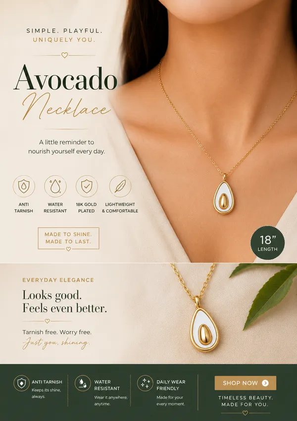 Golden_Plated_Avocado_Charm_Pendant_Necklace_For_Women